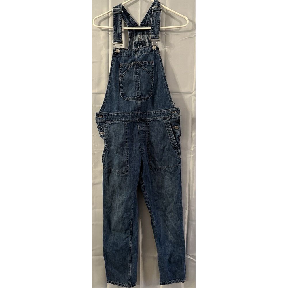 VINTAGE GAP Women Jeans Small Blue Denim‎ Overalls Bib Baggie Y2K  Grunge Farmer